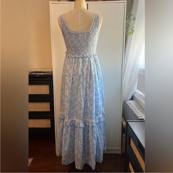 EUC LoveShackFancy Brentlin Floral-Print Cotton Dress - Picture 3 of 5